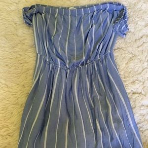 Blue striped dress